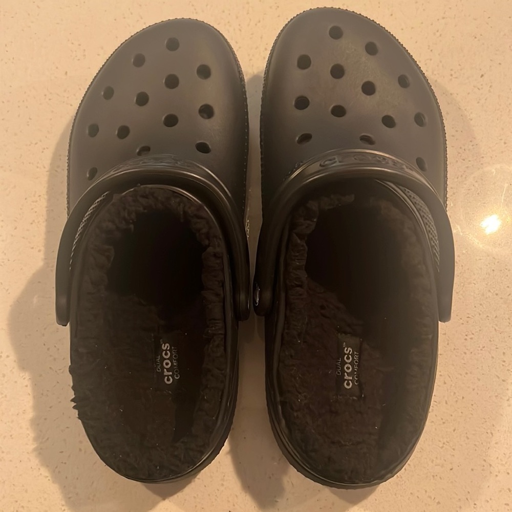 Fuzz- Lined crocs